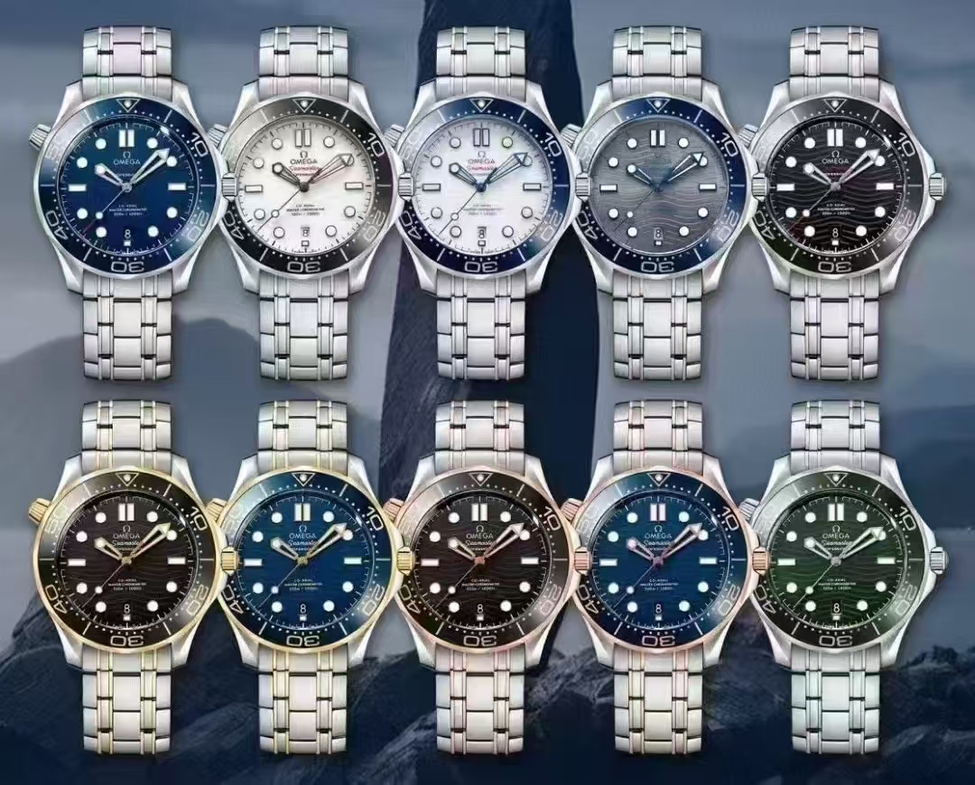 NO:387427,VS Produced by White Shell Gold Shell Buy Steel Belt and Get Tape Buckle VS OMEGA OMEGA KV6 Haima Rice Series Upgraded V2 Edition!  Exclusively owns the only manufacturer in the entire industry that is completely consistent with the genuine shock absorber!  Steel belt upgraded V2 version, the width of the belt section is the same as that of the genuine product~ Omega brand new seahorse Mi 42MM diving watch equipped with steel belt to experience first!  1: Brand new seahorse upgraded to perspective bottom (old model dense bottom) 2: Brand new seahorse upgraded to a full ceramic dial consistent with the genuine product (old model is ordinary dial) 3: Upgraded scale and characters on the ceramic ring adopt 'white enamel' process, not easy to turn yellow and shiny. (old model is silver-gray) 4: The needle shape is different from the old model, the needle shape is larger, and it is clearer when reading 5: The strap (mainly the head particle) and the buckle are different from the old model, the new seahorse buckle can be adjusted in length and give gifts. The best luxury recommendation is VS exclusive quality, omega19860909VS出品 白壳 金壳 买钢带送胶带扣 VS 欧米茄 OMEGA KV6 海马米 系列升级V2版！独家拥有整个行业唯一与正品完全一致避震器的厂家！钢带升级V2版本 带节宽度与正品一致～ 欧米伽全新海马 米42MM 潜水表 搭载钢带抢先体验！1:全新海马 升级改为透视底（老款密底）2:全新海马升级为与正品一致全陶瓷表盘（老款为普通表盘）3:升级陶瓷圈上的刻度和字 采用“白珐琅”工艺 不易变黄 有光泽.（老款为银灰色）4:表针针形和老款不同,针形加大,读时更清晰5:表带(主要是头粒)和扣与旧款不同,新海马扣可以调节长度送礼最佳奢华推荐请认准VS独家品质,,omega,Watch