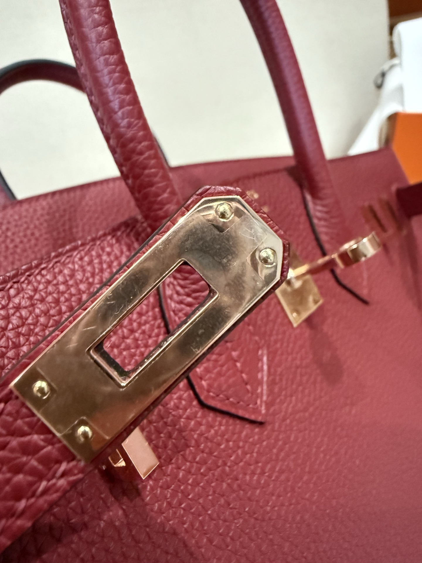Hermes Birkin 25 Rouge Grenat 25 handbag shoulder