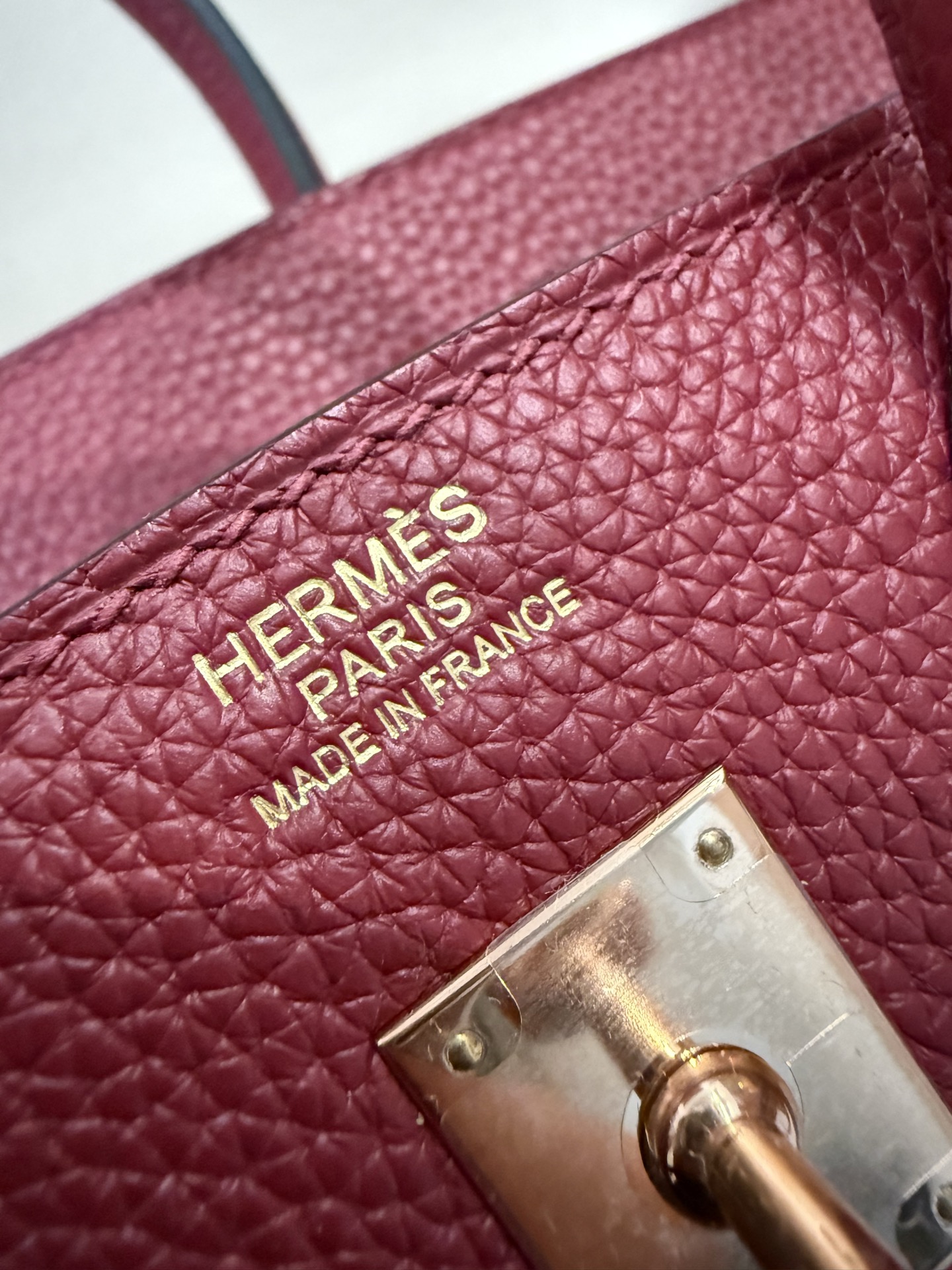Hermes Birkin 25 Rouge Grenat 25 handbag shoulder