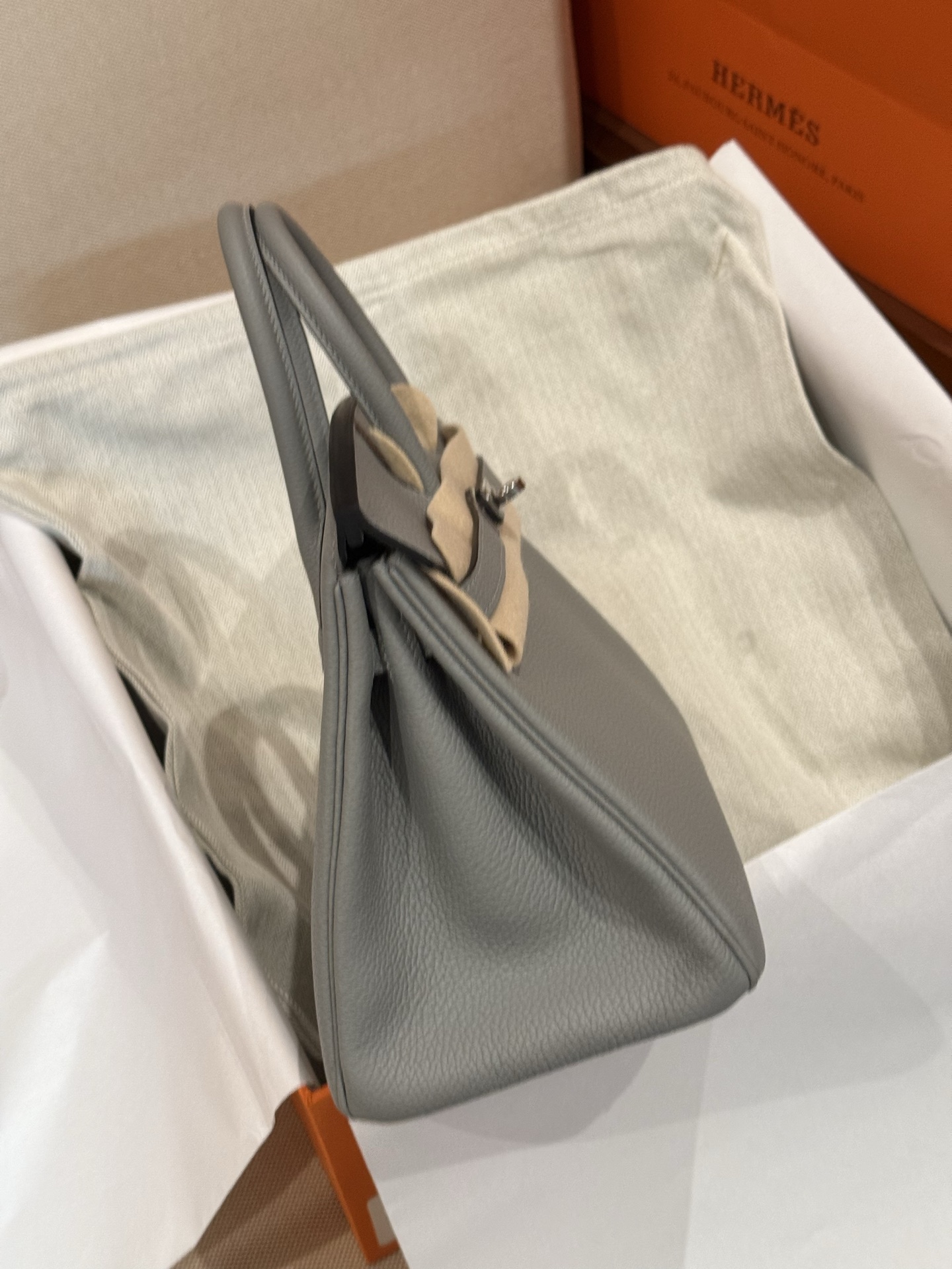 Hermes Birkin Gray handbag shoulder