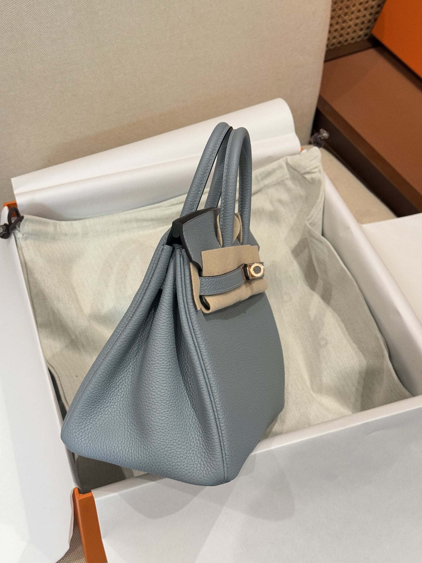 Hermes Birkin 25 Light Blue Togo 25cm everyday
