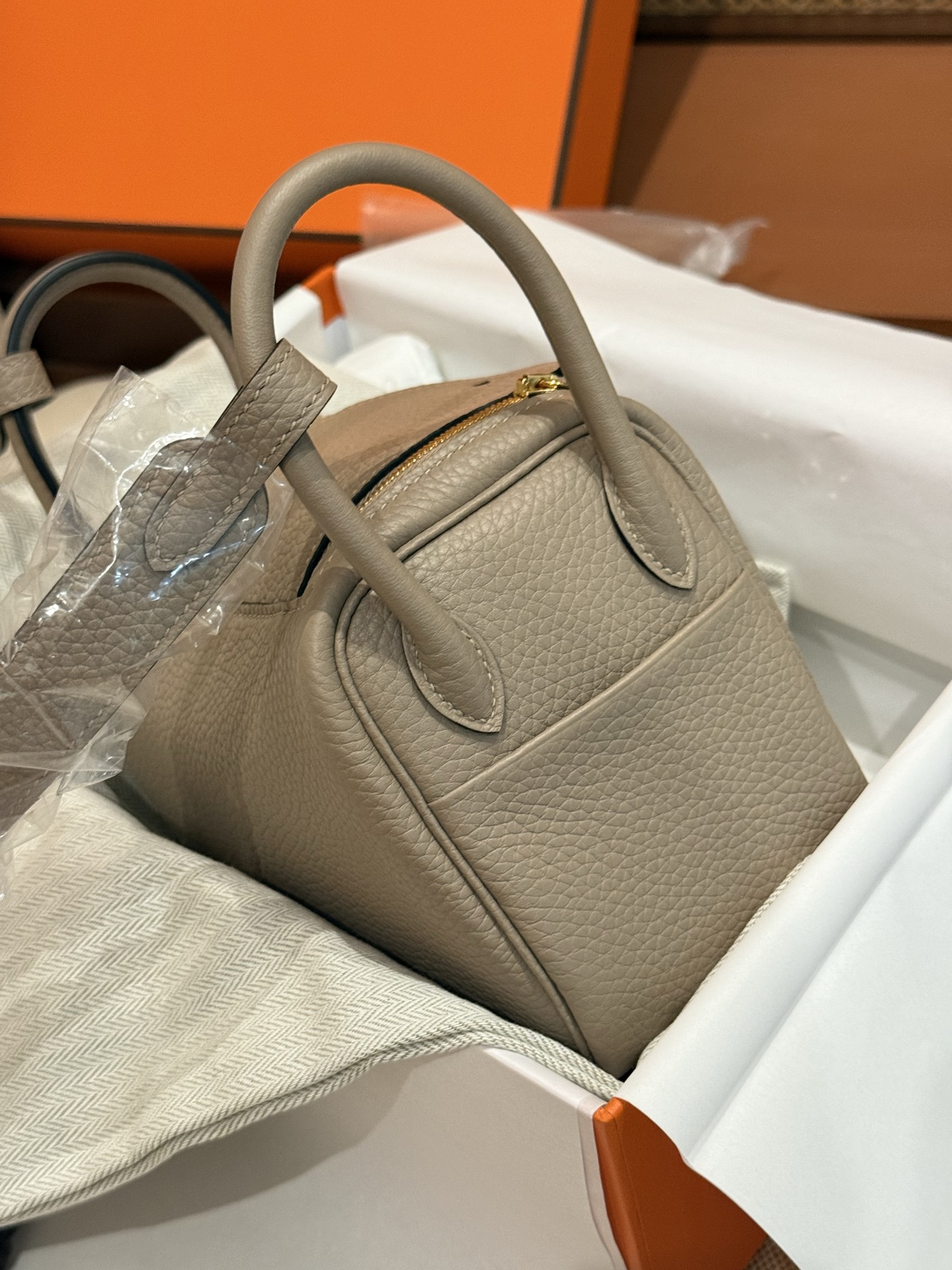 Hermes Lindy Etoupe mini crossbody everyday