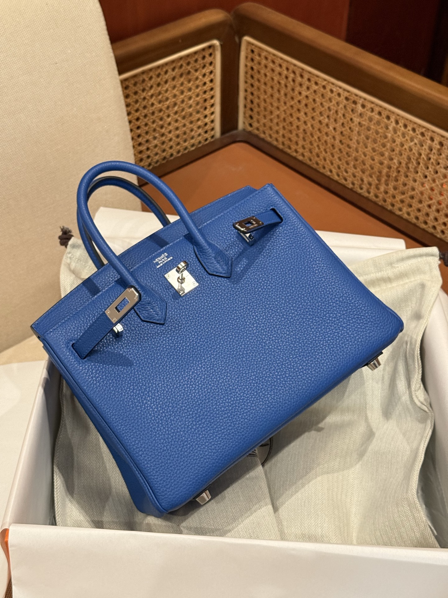 Hermes Birkin 25 Blue France 25 everyday