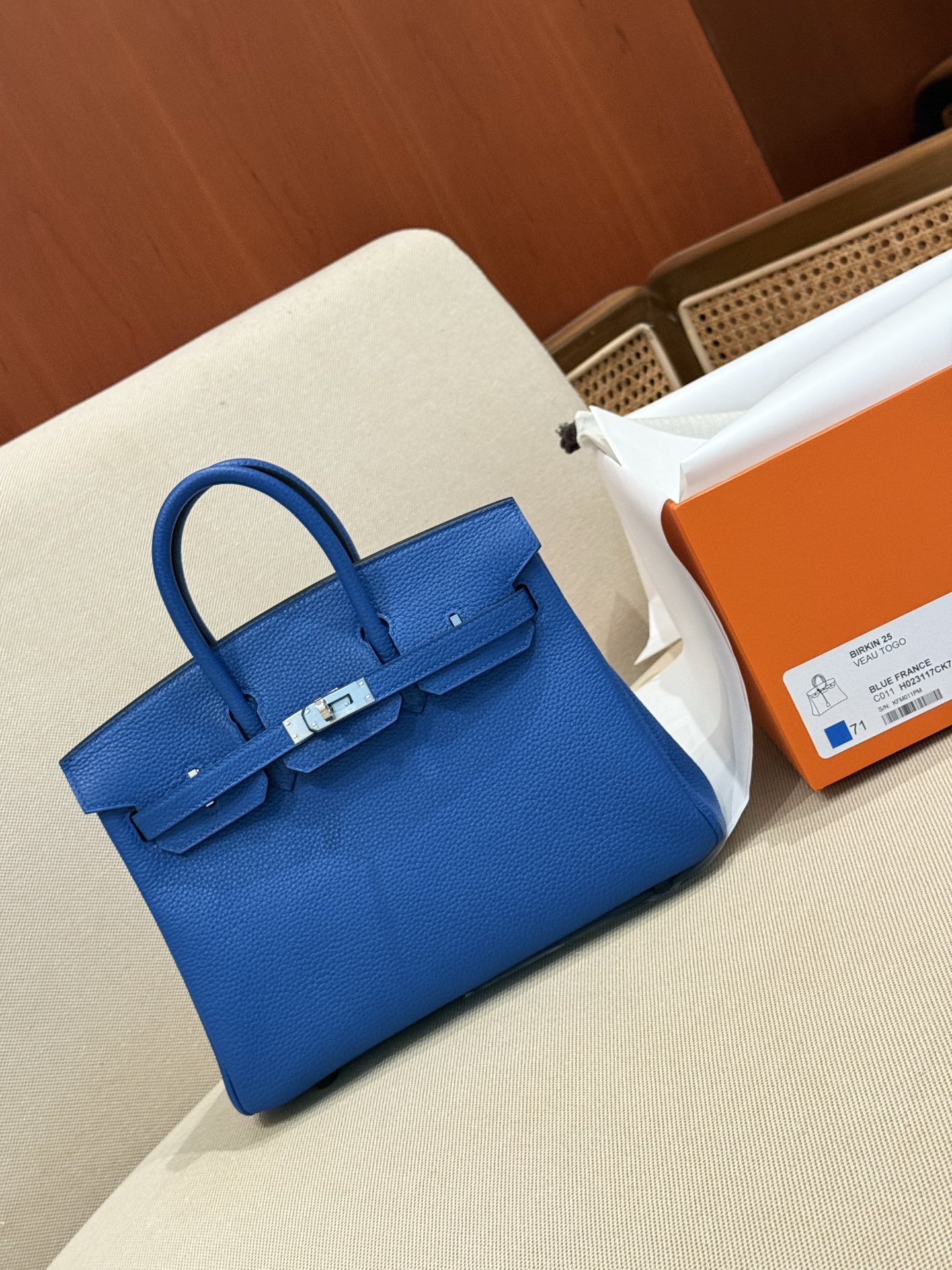 Hermes Birkin 25 Blue France 25 everyday