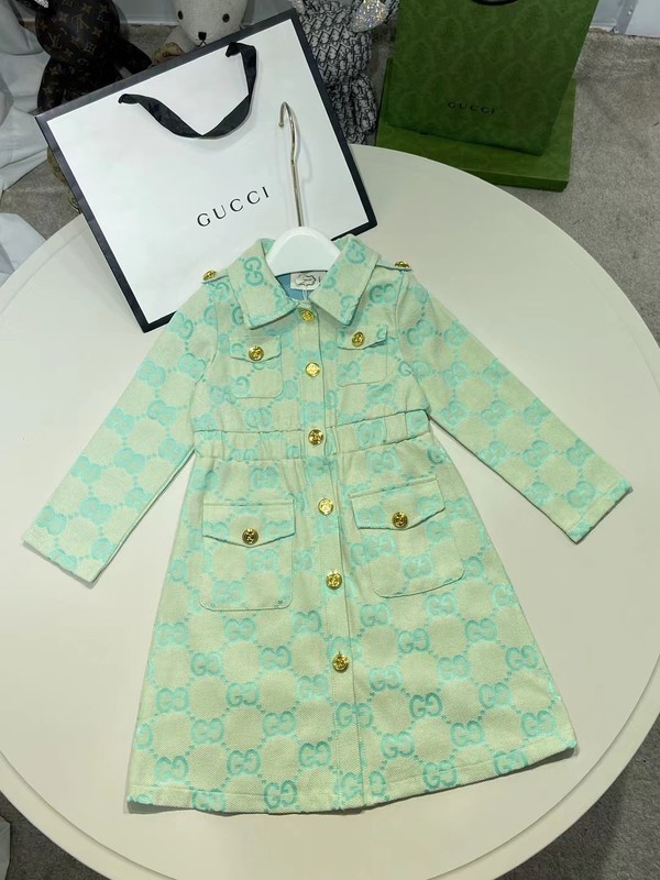 Gucci Clothing Dresses Green Denim Fall Collection