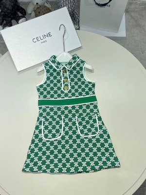 Celine Clothing Dresses Tank Tops&Camis Green Khaki Denim Fall Collection