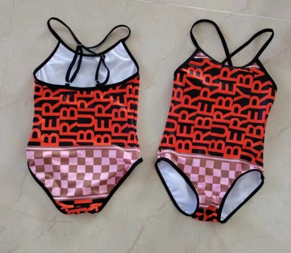 Burberry Kids Red Logo Print Swimsuit - Sizes 80-150cm 1 Burberry Kids Red Logo Print Swimsuit - Sizes 80-150cm