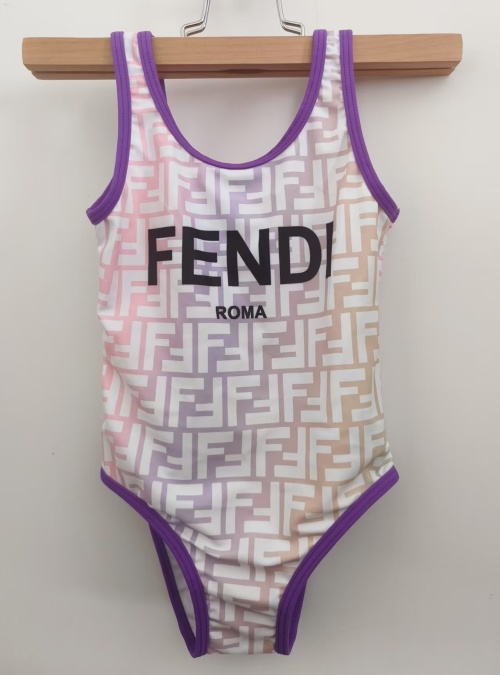 Fendi Girls' Printed Swimsuit - Stylish, Comfortable, and Perfect for Summer Fun 1 Fendi Girls' Printed Swimsuit - Stylish, Comfortable, and Perfect for Summer Fun