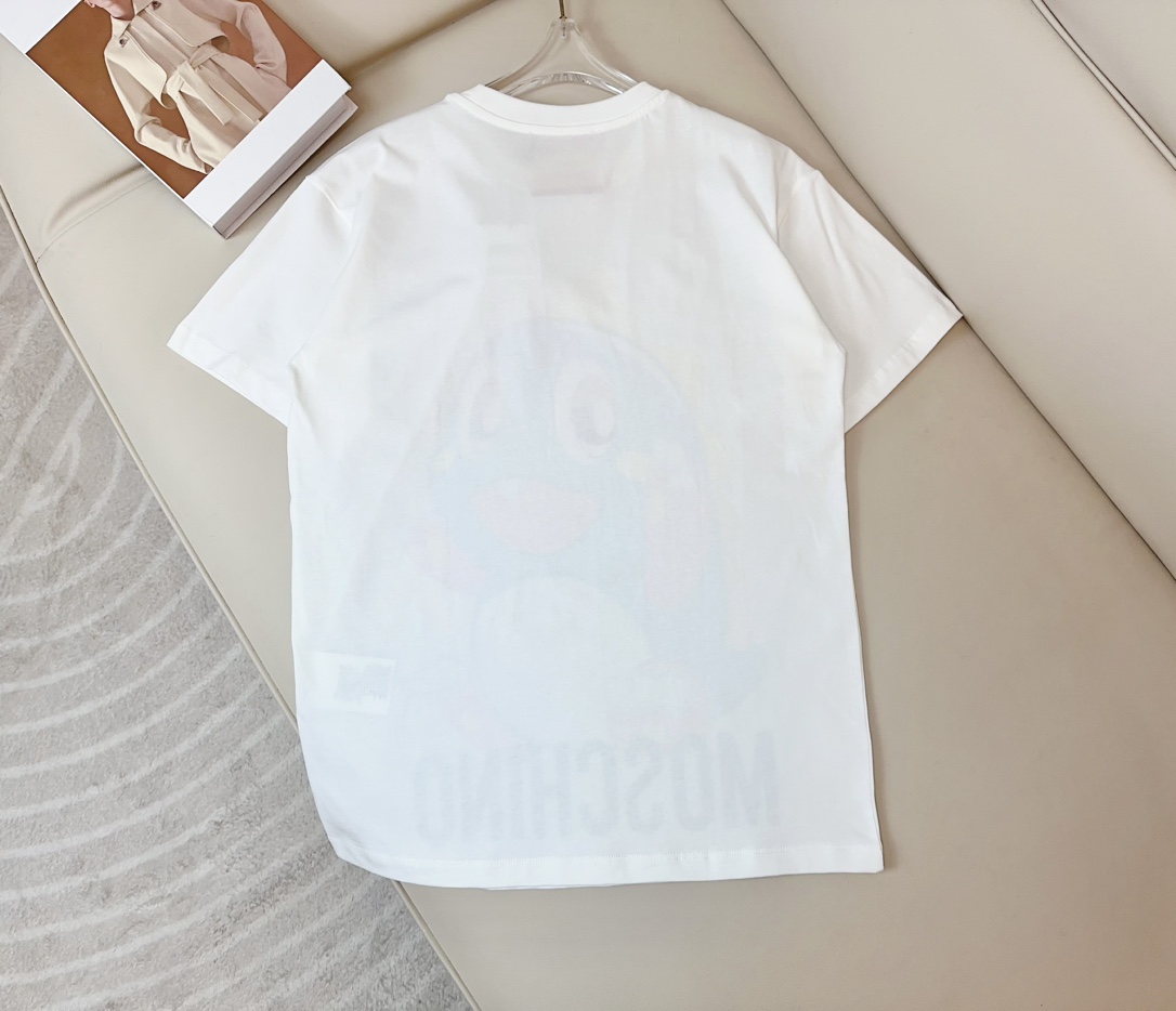 “MOSCH** Bubble Dragon Print Logo T-Shirt: Customized Cotton Suit with Packaging” - 图片 2