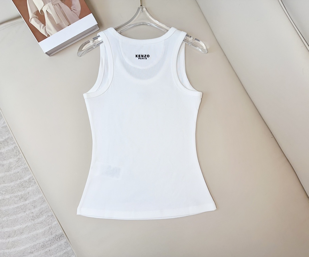 High-Quality Women’s Outfit with KEN** Embroidered Tiger Vest: Premium, Tailored, Stretchy, Top Quality - 图片 2