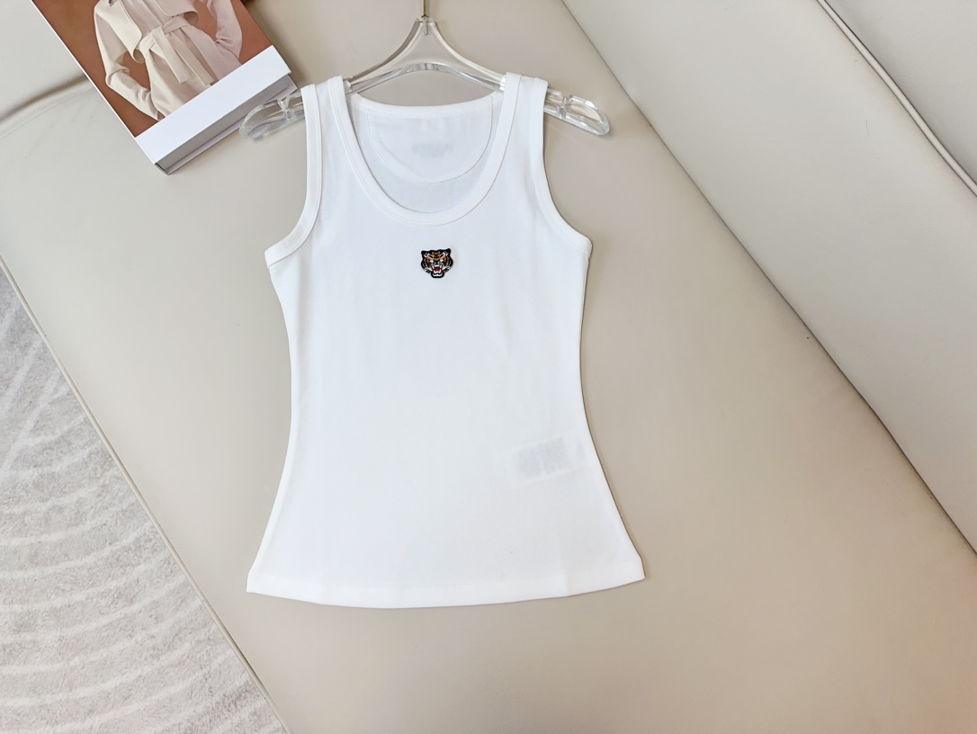 High-Quality Women’s Outfit with KEN** Embroidered Tiger Vest: Premium, Tailored, Stretchy, Top Quality