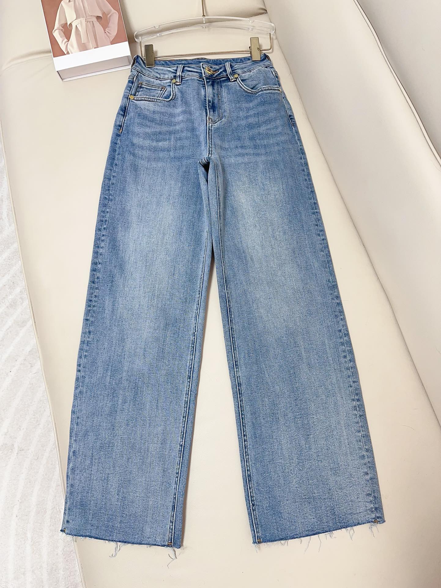 Chanel Clothing Jeans Blue Cotton Fall Collection