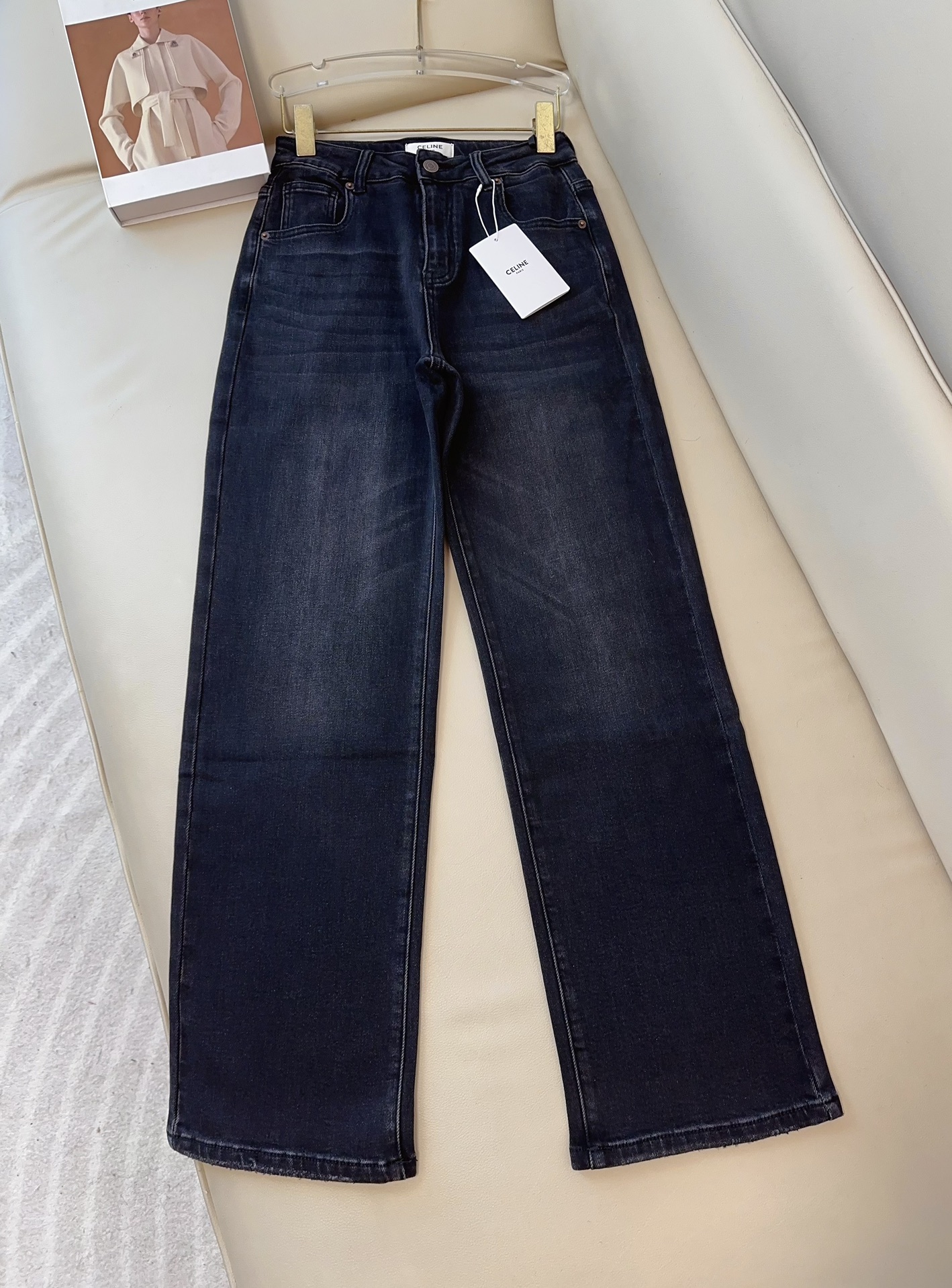 Celine Vêtements Jeans 1: 1 réplique
 Noir Bleu Gris Coton Fashion CL0020910270