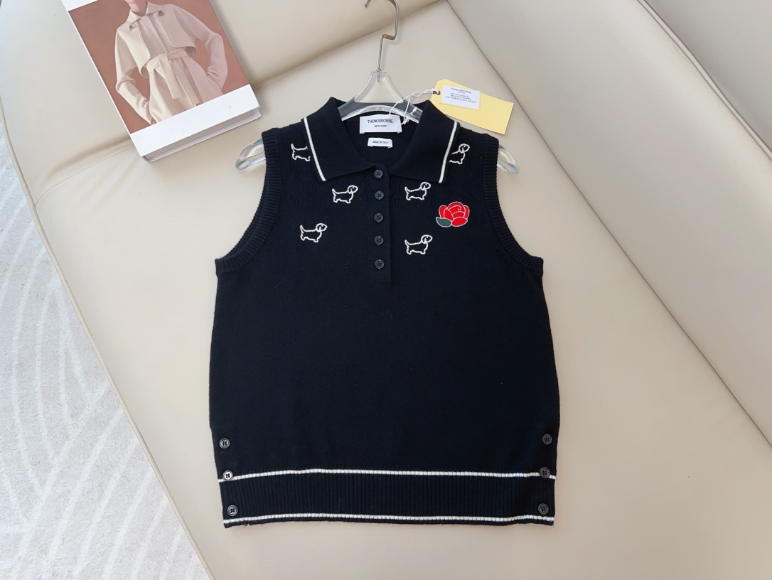 High-End Women’s Clothes with THOM B** Pussy Vest: Wool, Comfort, Quality, Craftsmanship - 图片 1