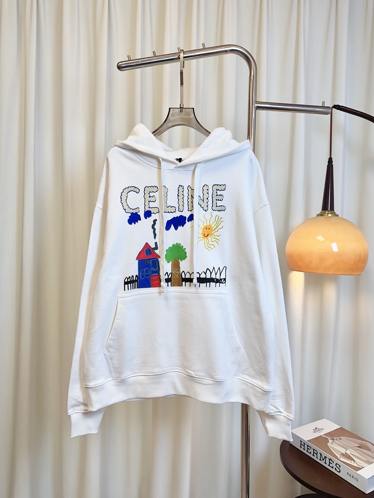 “High-Quality Custom-Made Women’s Clothing: Colored Stamped Romo and Hoodie in Pure Cotton” - 图片 1