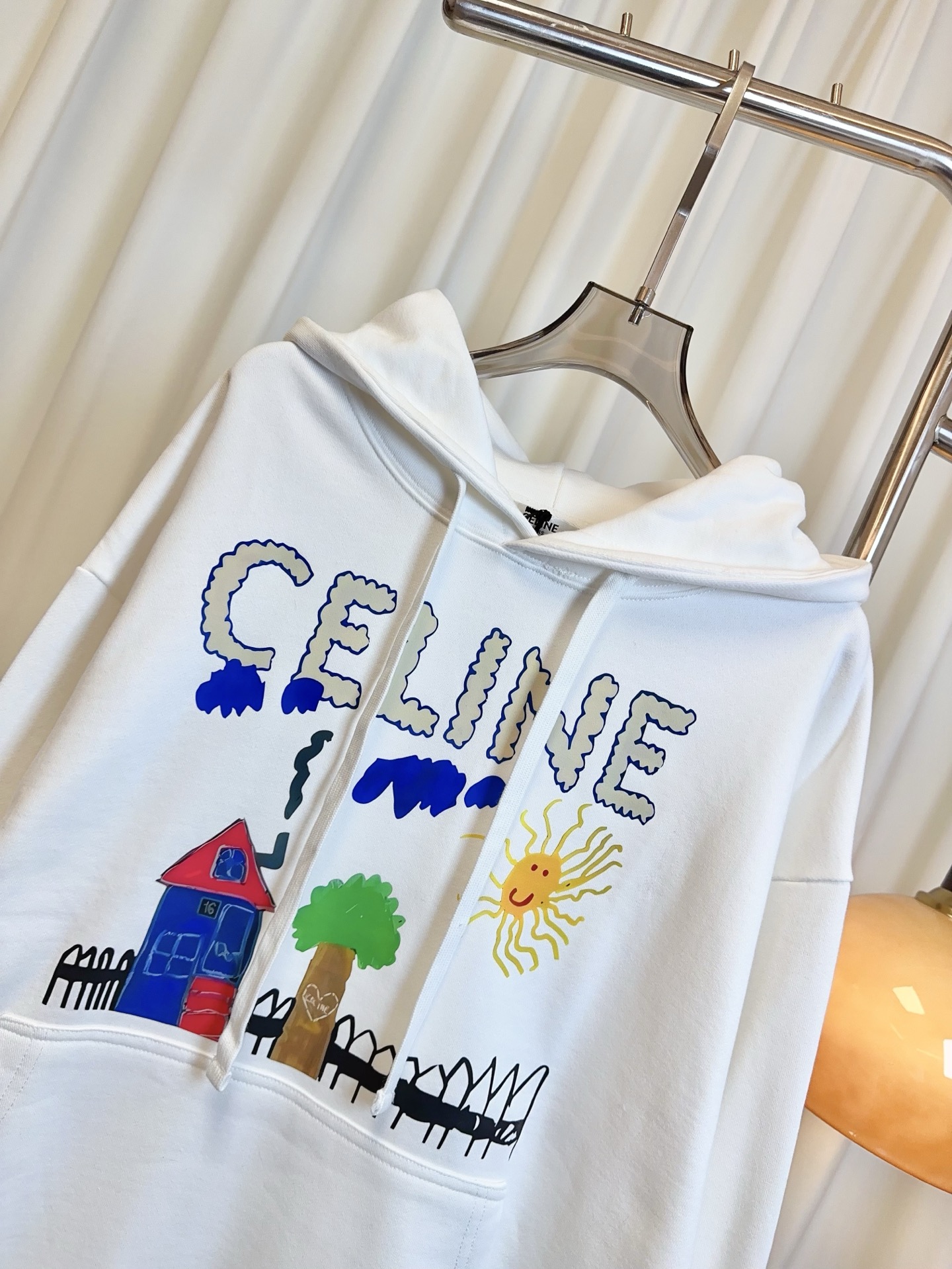 “High-Quality Custom-Made Women’s Clothing: Colored Stamped Romo and Hoodie in Pure Cotton” - 图片 4