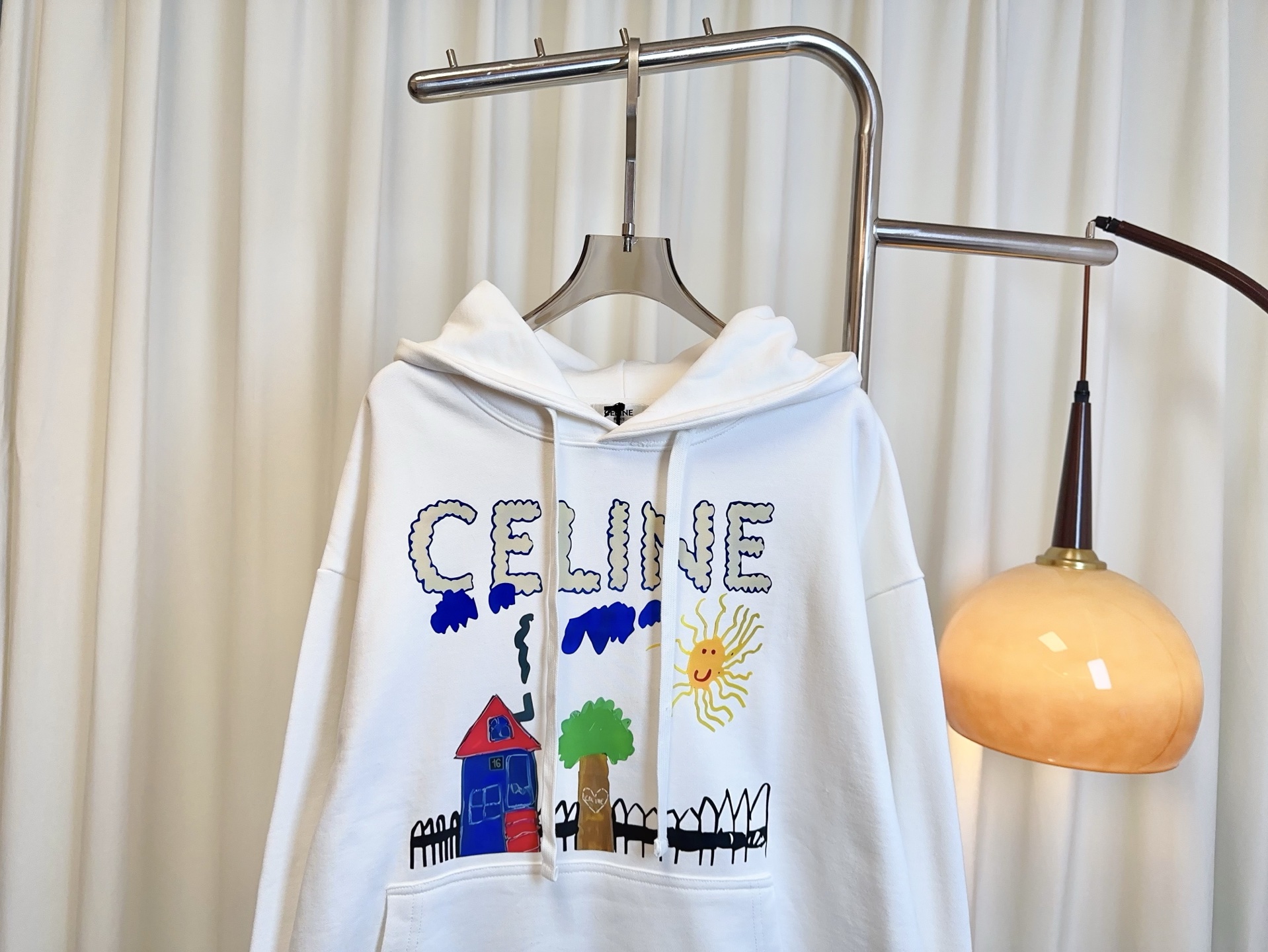 “High-Quality Custom-Made Women’s Clothing: Colored Stamped Romo and Hoodie in Pure Cotton” - 图片 3