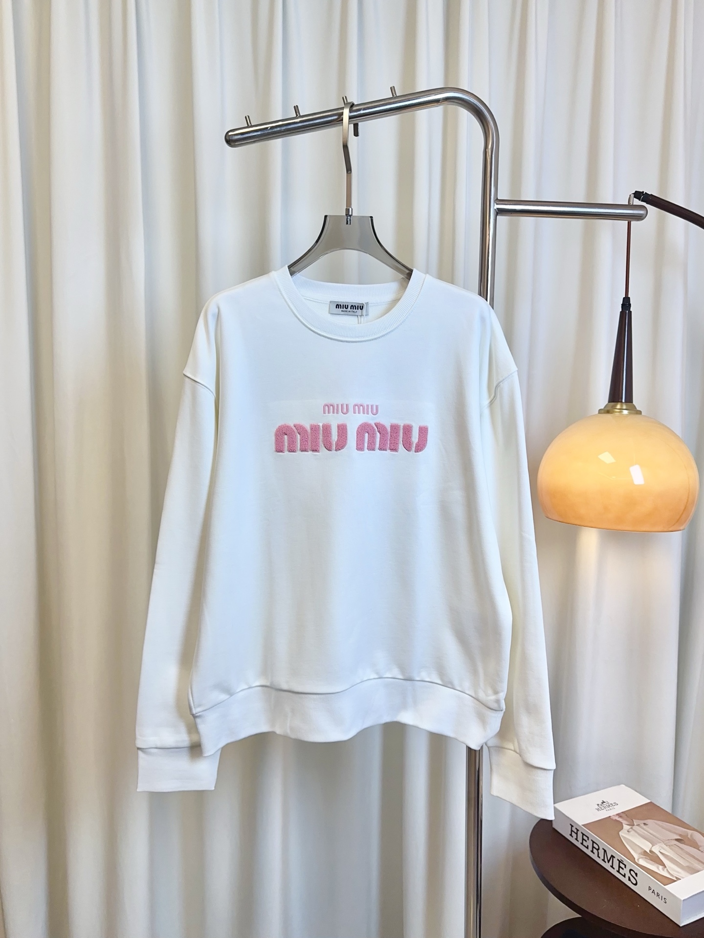 “High-Quality Custom-Made Cotton Sweater with Embroidered Logo for Men and Women” - 图片 1