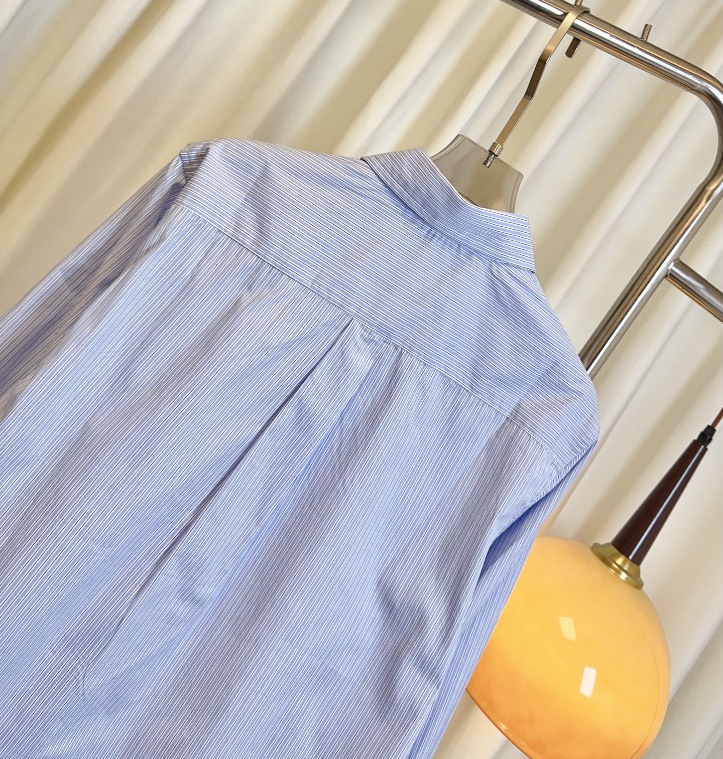 Embroidered Striped Shirt: Custom Pure Cotton Fabric for Women – Top Quality & Comfortable - 图片 6