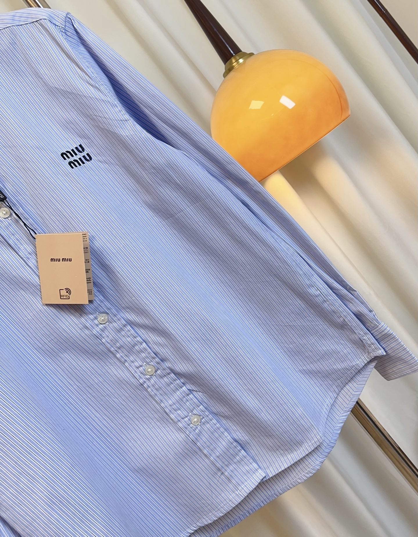 Embroidered Striped Shirt: Custom Pure Cotton Fabric for Women – Top Quality & Comfortable - 图片 5