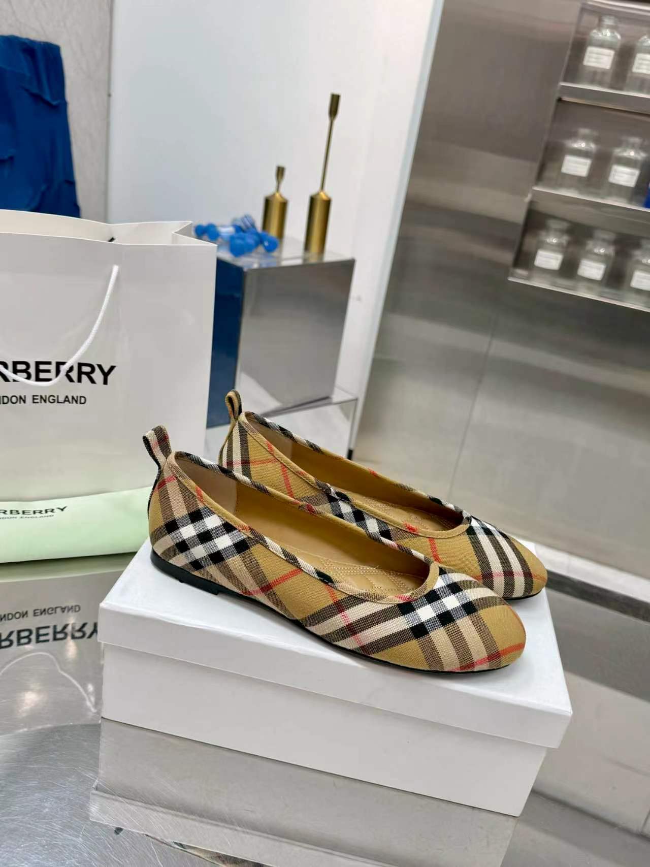Burberry Vintage Check Ballet Flats