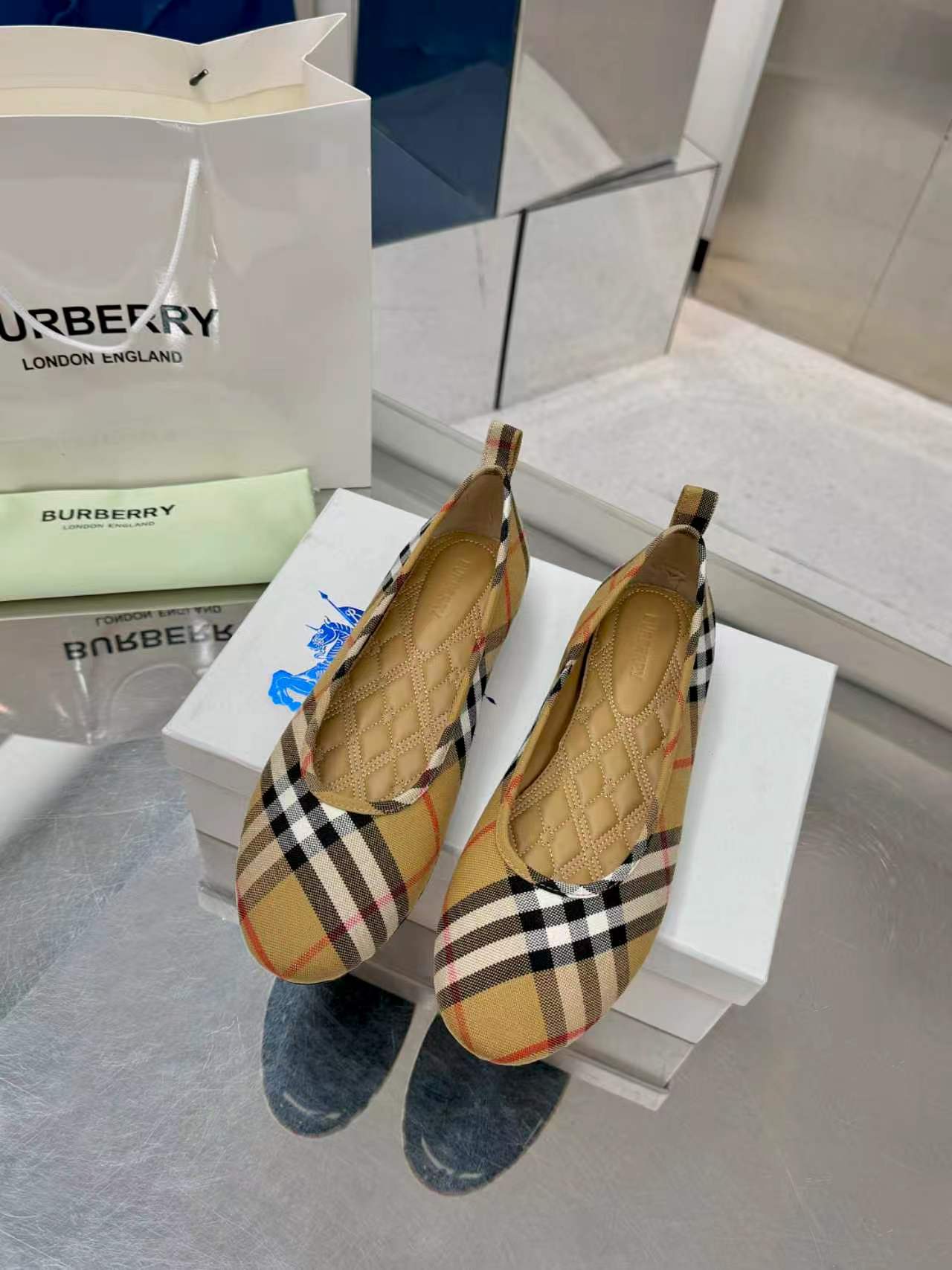 Burberry Vintage Check Ballet Flats