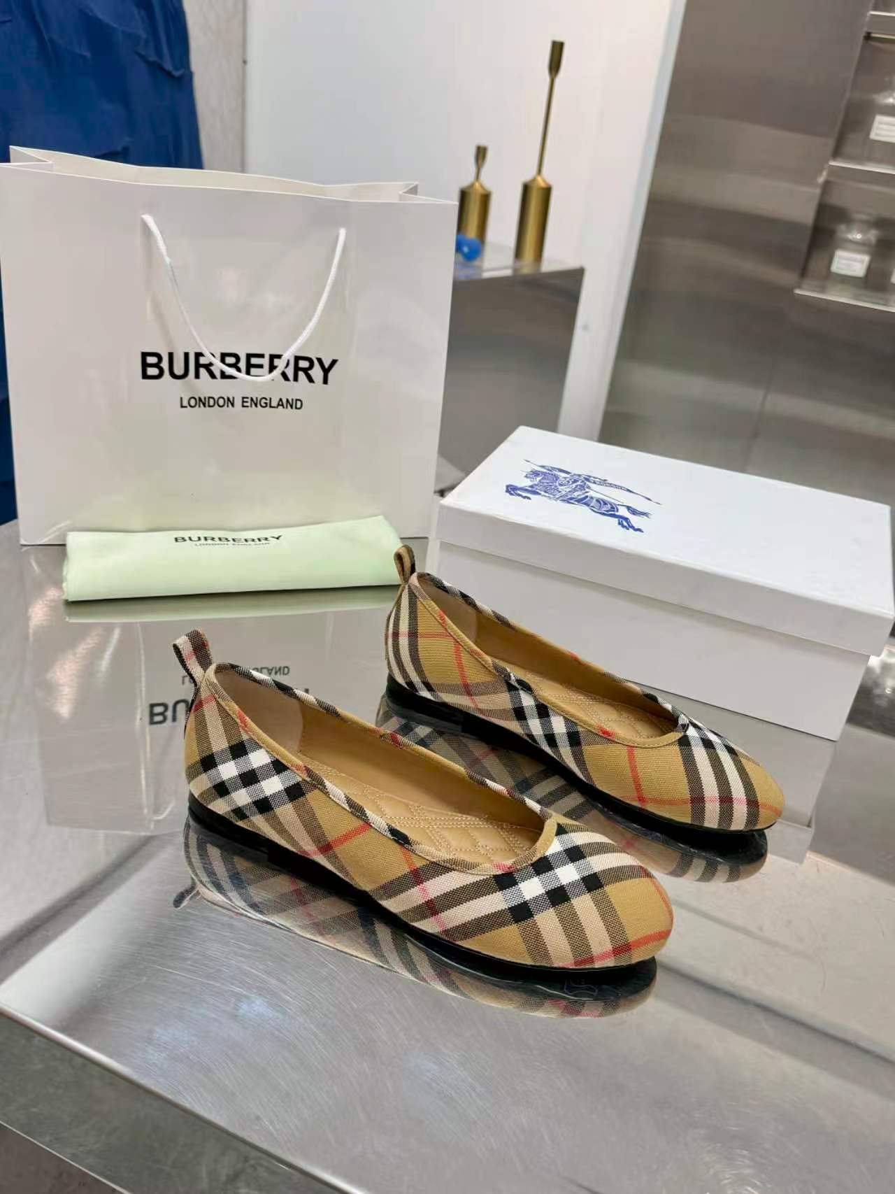 Burberry Vintage Check Ballet Flats