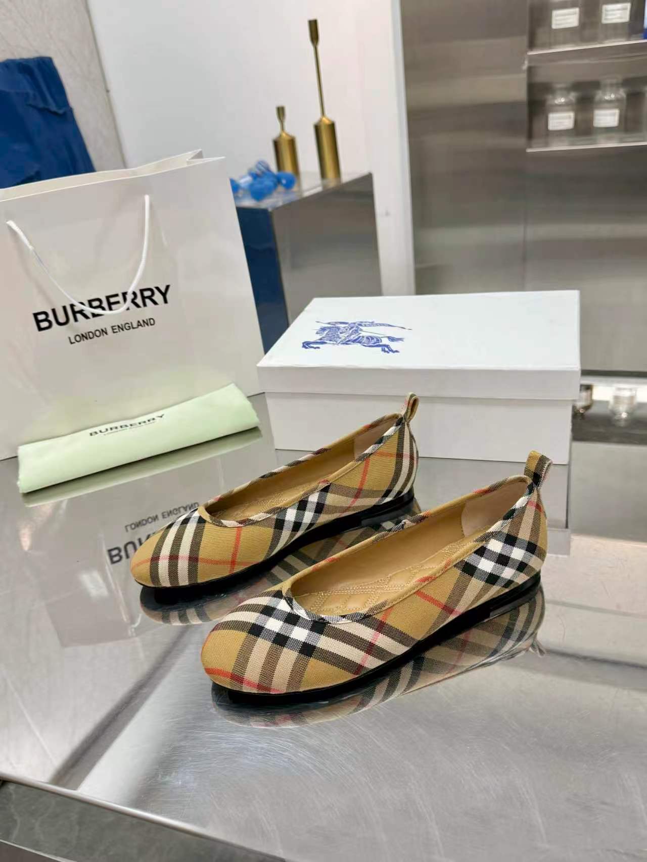 Burberry Vintage Check Ballet Flats