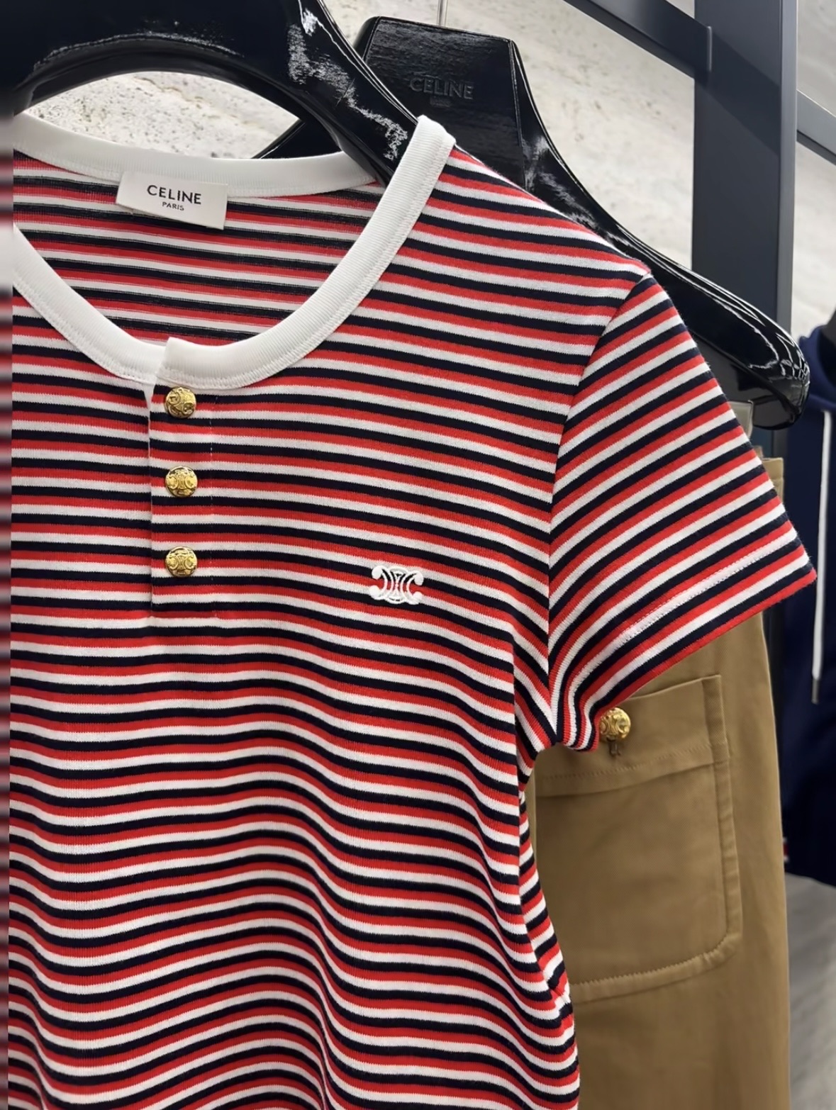 CELI* Striped Short Sleeve Top: Breathable & Soft, Sizes 36/38/40 3 i1747457848370 3698 0 1