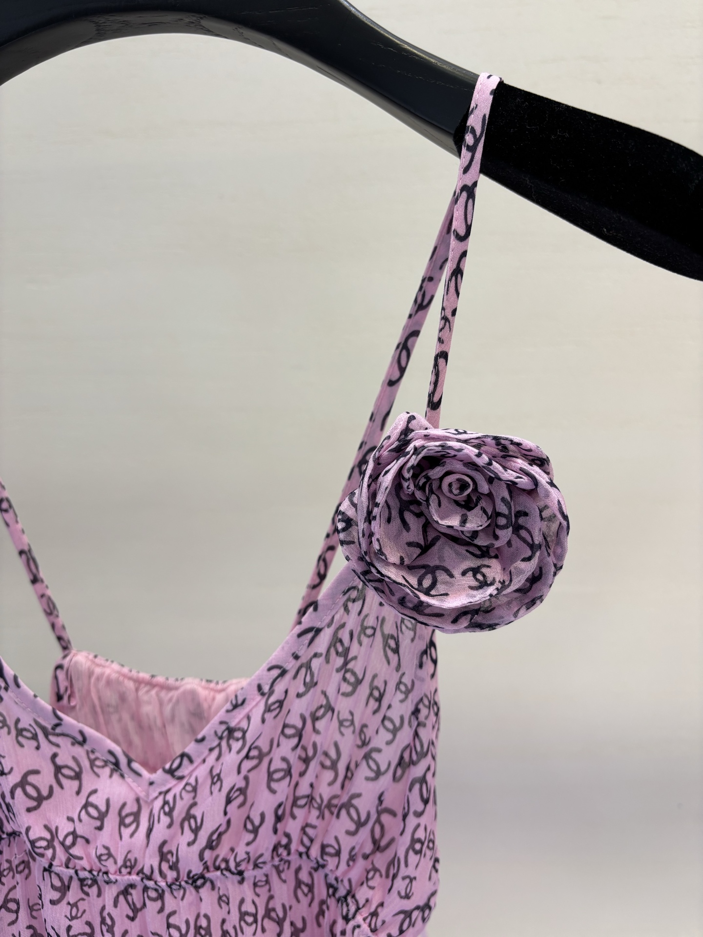 Chanel 25S Double Layer Silk Logo Camisole Dress - Lightweight & Soft 8 i1749101542953 9836 0 6