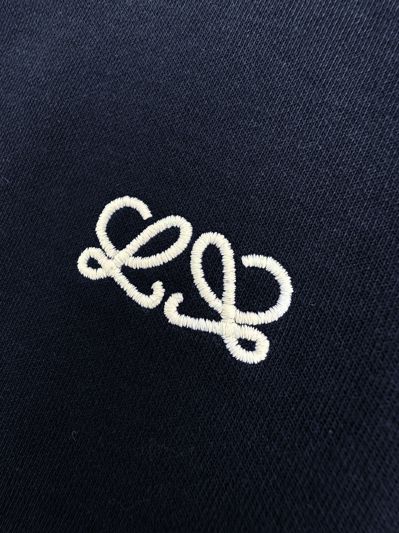 Loewe Loewe 刺绣条纹拼接短袖
