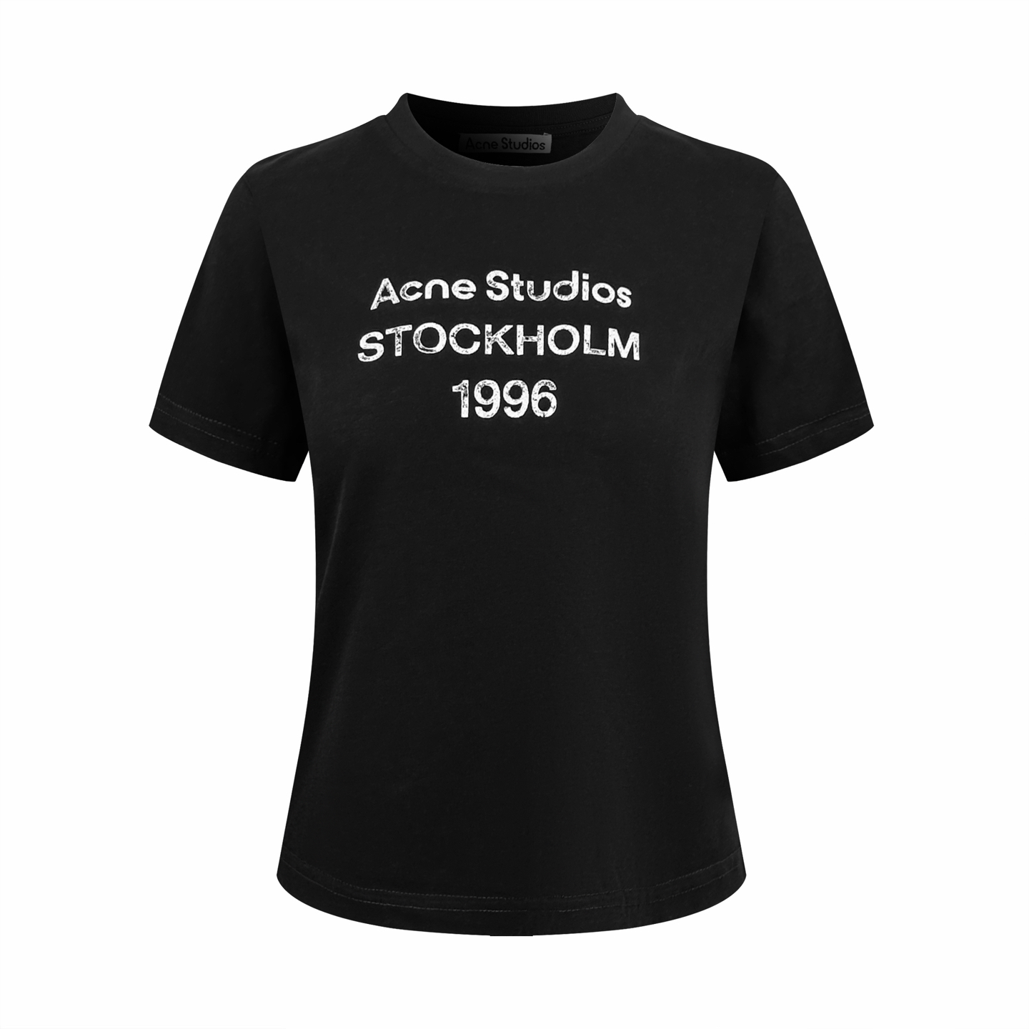 Acne Studios Acne Studios 1996 徽标图案点缀于胸前 彰显品牌魅力 袖口与下摆的磨破处理