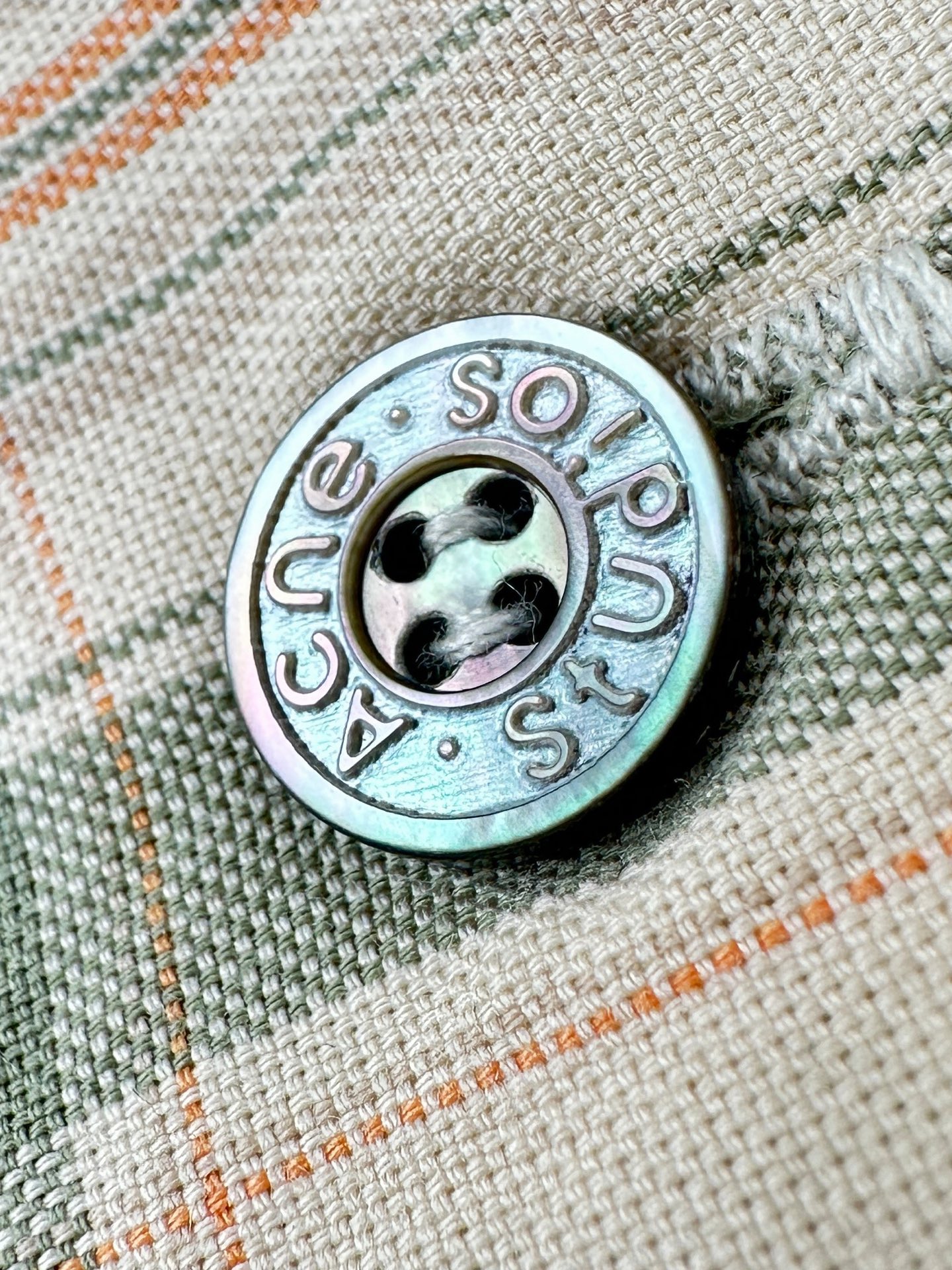 Acne Studios 刺绣格纹连帽夹克 9