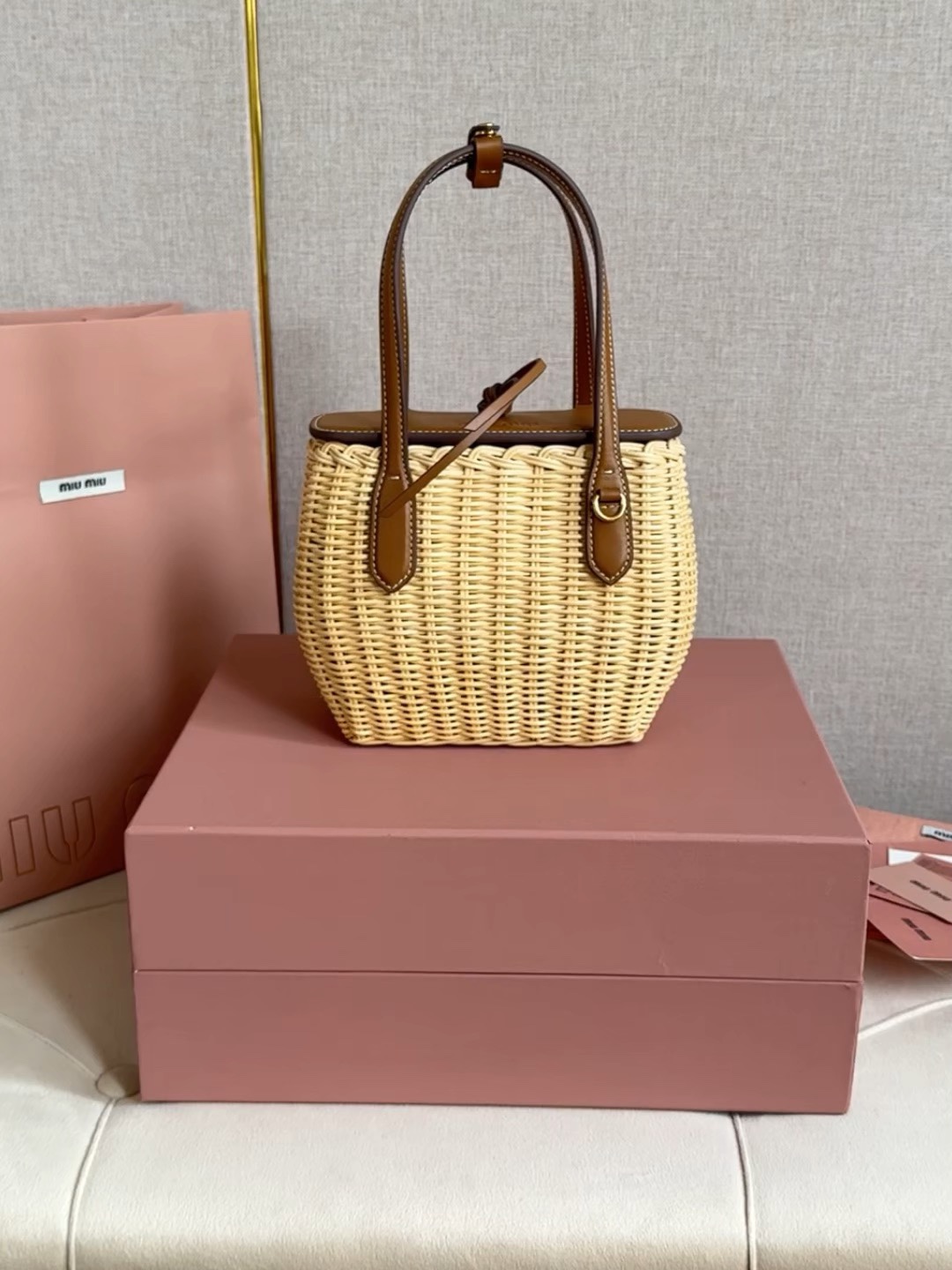 Miu Miu Bamboo vegetable basket