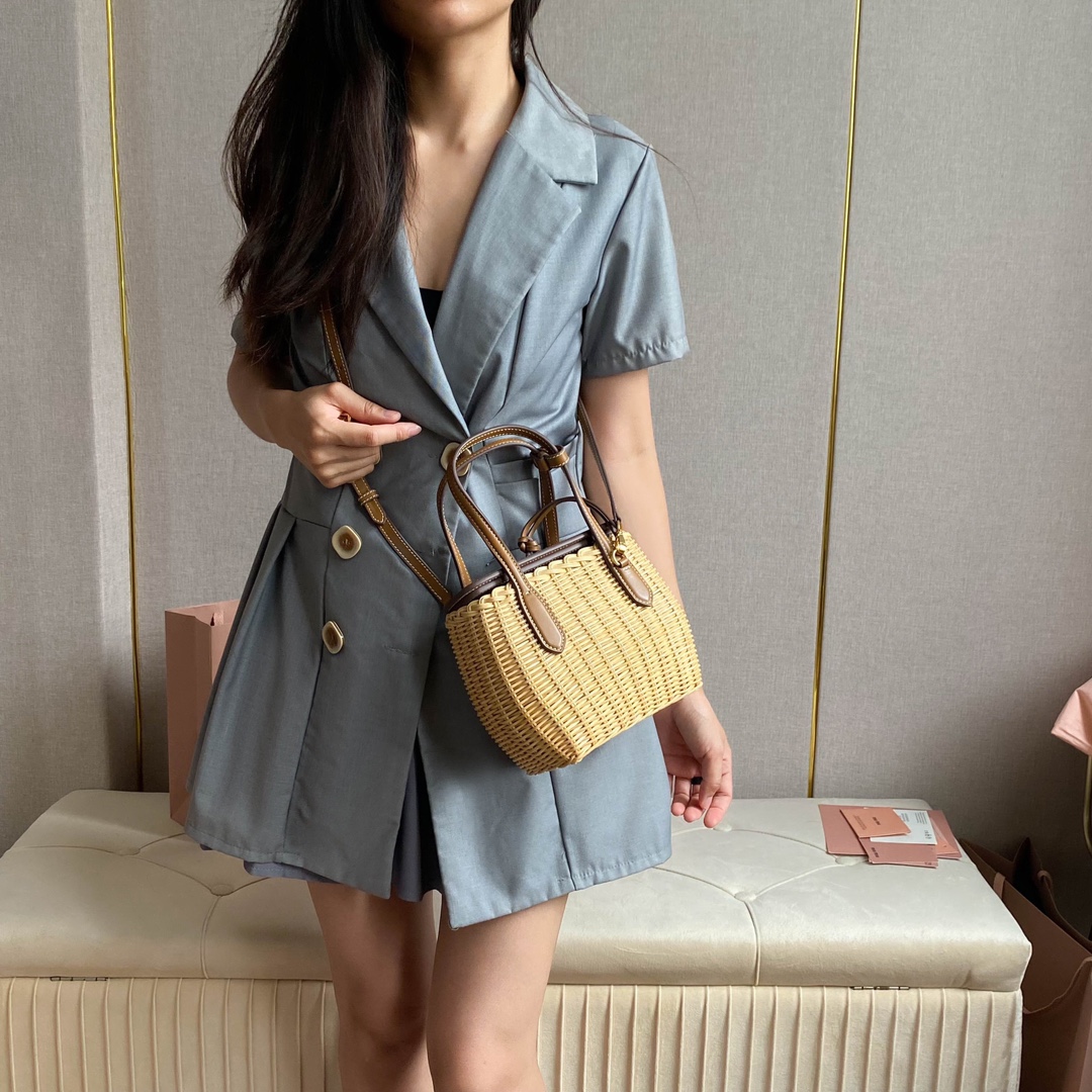 Miu Miu Bamboo vegetable basket
