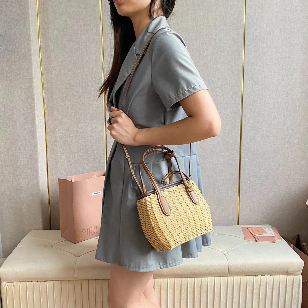 Miu Miu Bamboo vegetable basket