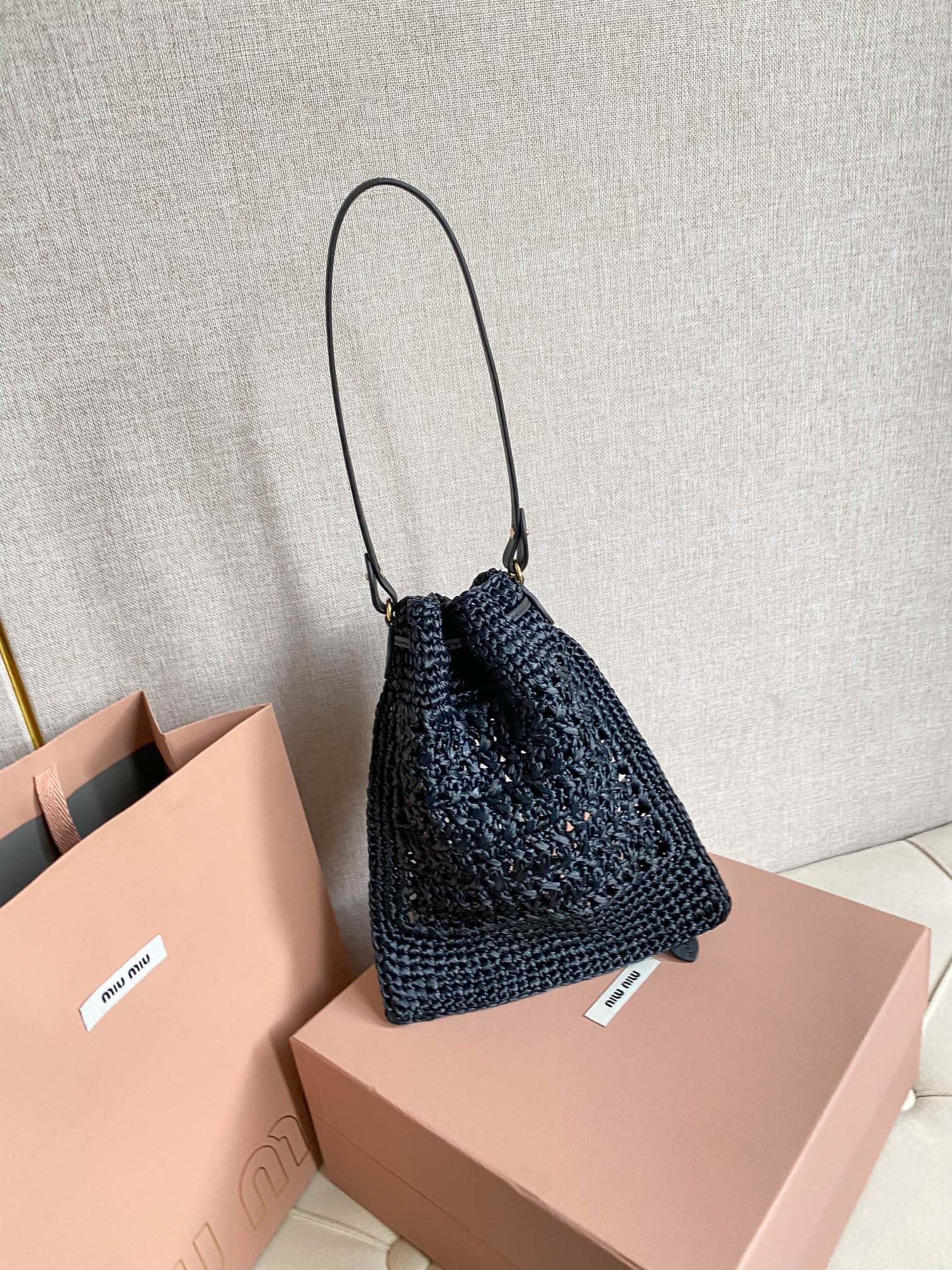 Givenchy 5ND016新品福袋编织包 订制日本进口拉菲草 非市面普通PP草 材质与 无差异