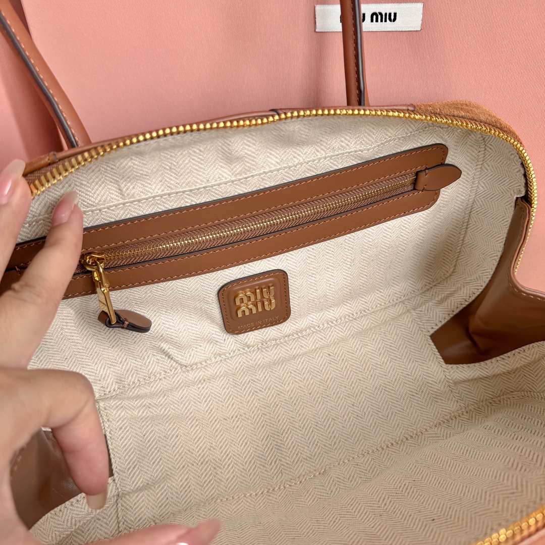 Miu Miu 5BB147Miu新品拼接保龄球