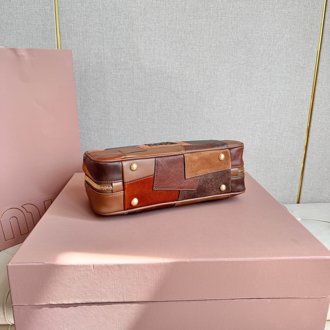 Miu Miu 5BB147Miu新品拼接保龄球
