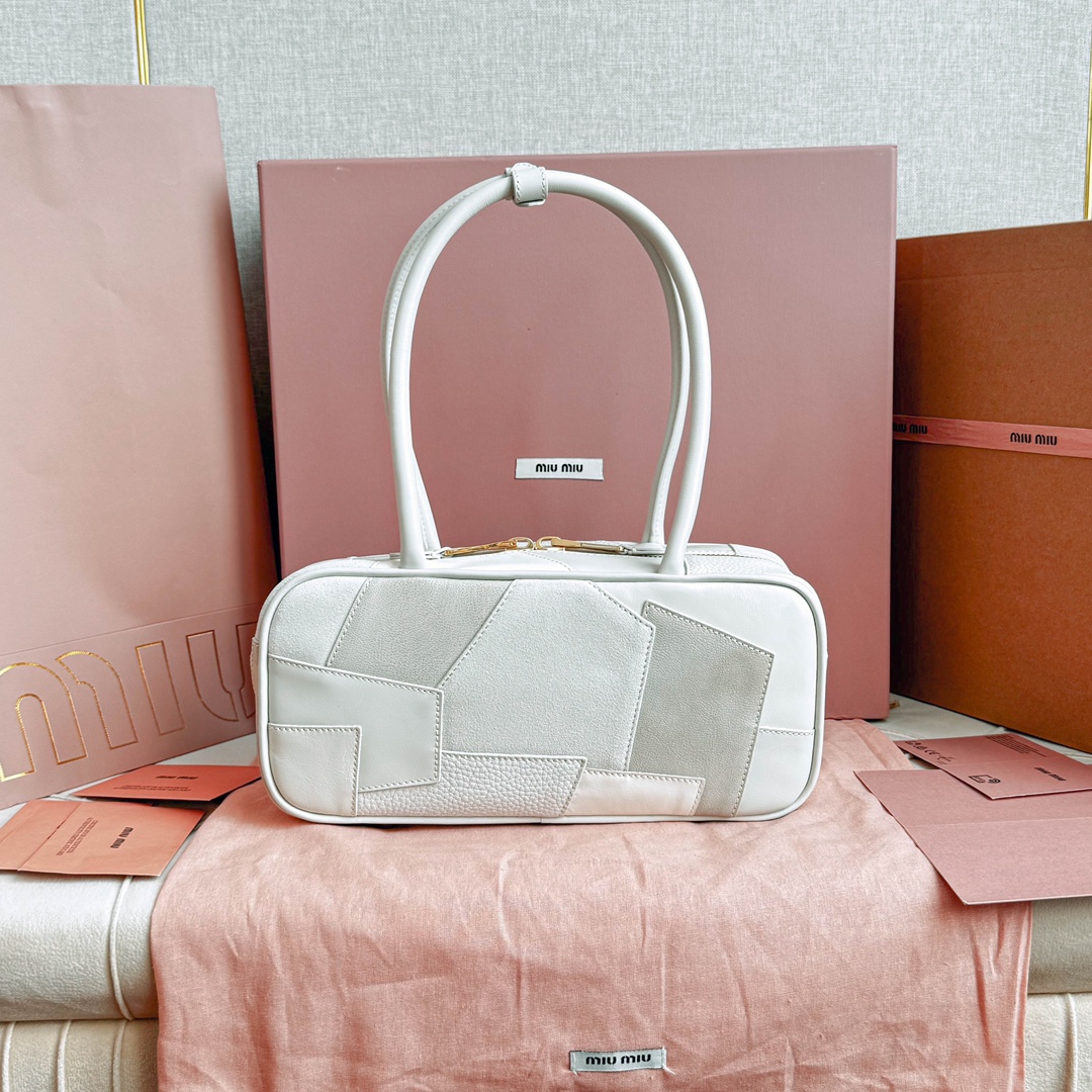 Miu Miu 5BB147Miu新品拼接保龄球