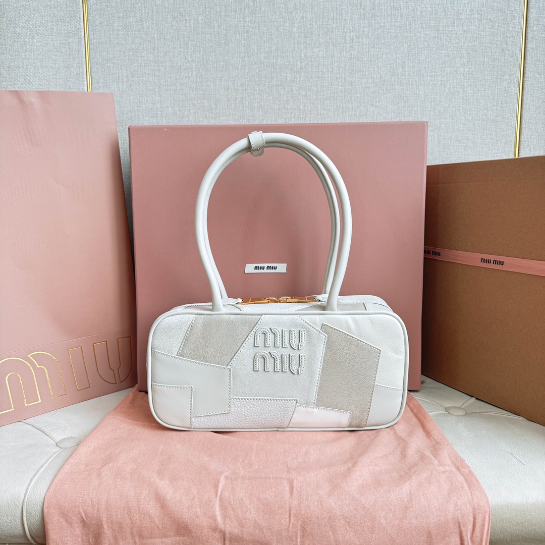 Miu Miu 5BB147Miu新品拼接保龄球