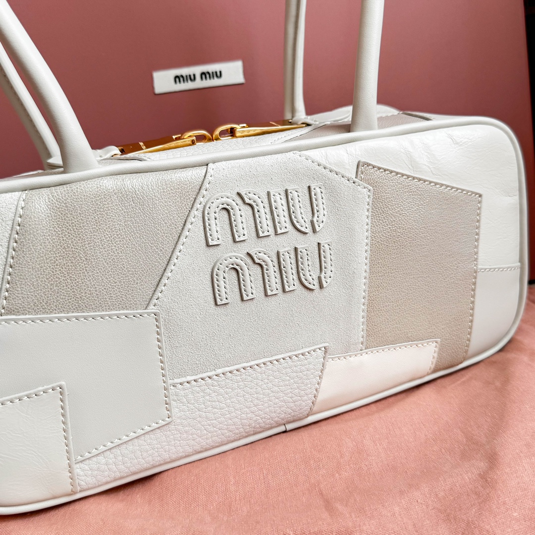 Miu Miu 5BB147Miu新品拼接保龄球