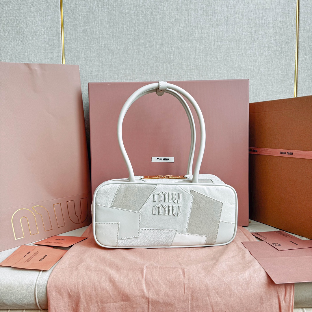 Miu Miu 5BB147Miu新品拼接保龄球