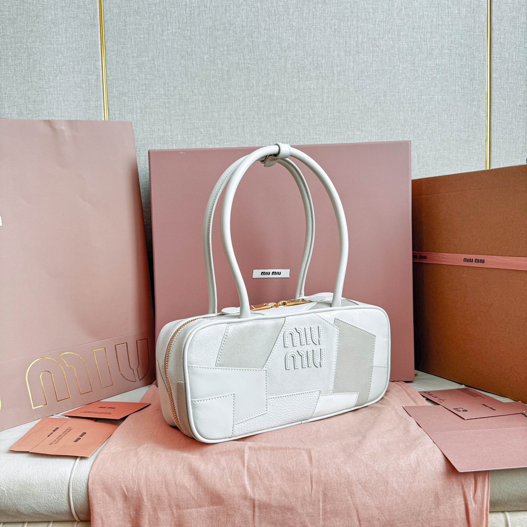 Miu Miu 5BB147Miu新品拼接保龄球