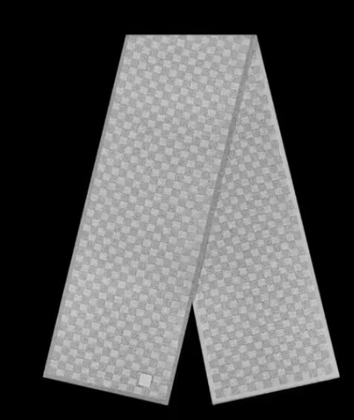 Louis Vuitton Men's Wool Scarf, Classic Damier Pattern, 30x180cm, Soft and Warm 1 Louis Vuitton Men's Wool Scarf, Classic Damier Pattern, 30x180cm, Soft and Warm