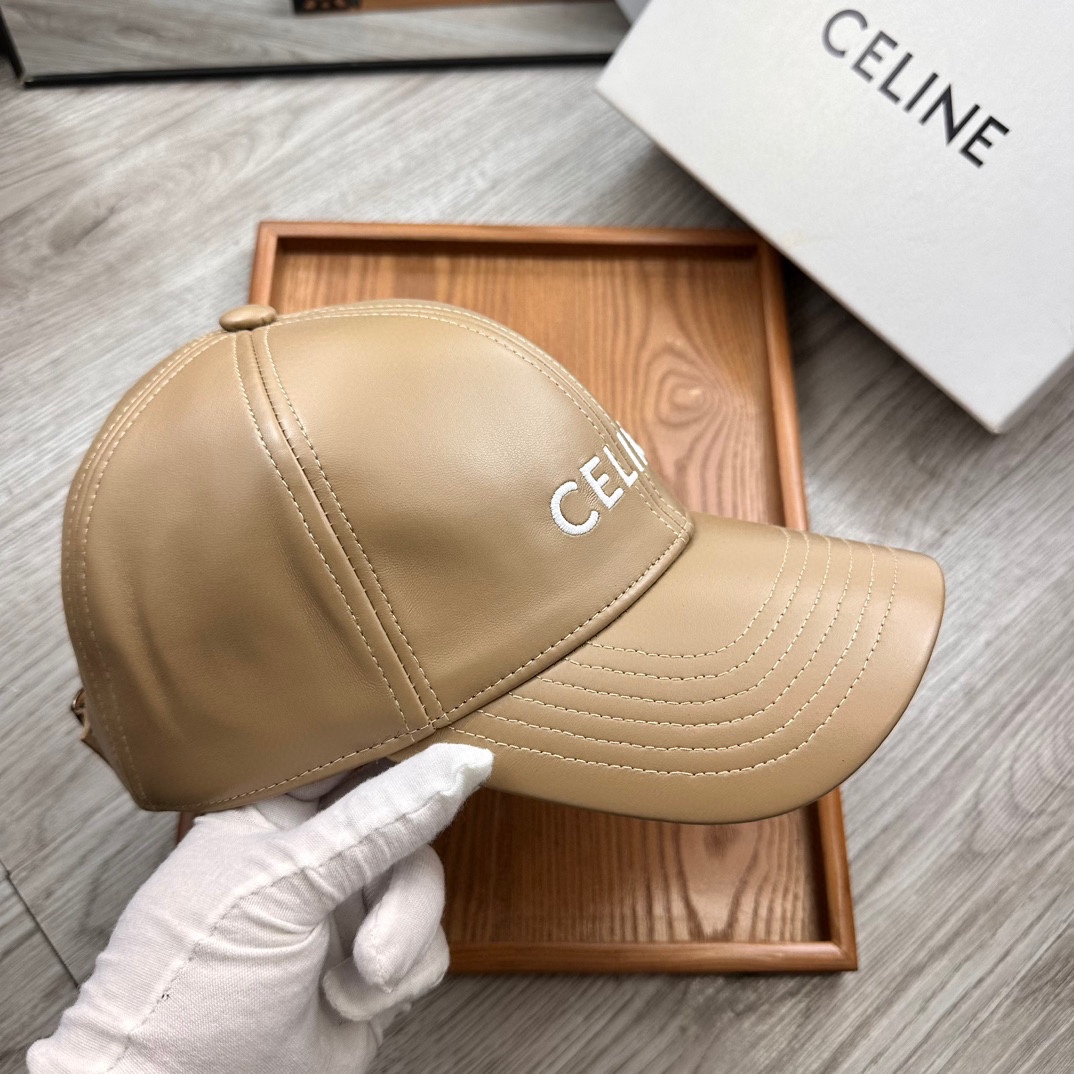 。赛琳。专柜11皮帽子。【配防尘袋】新品棒球帽！材质：Pu➕小羊皮！炸街必备单品！颜色大气！款式新颖别致