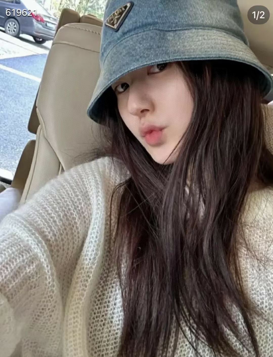 。Prada。牛仔渔夫【配防尘袋】高端舒适！高端材质！！今年帽子第一流行趋势绝对是渔夫帽！今年的渔夫帽满