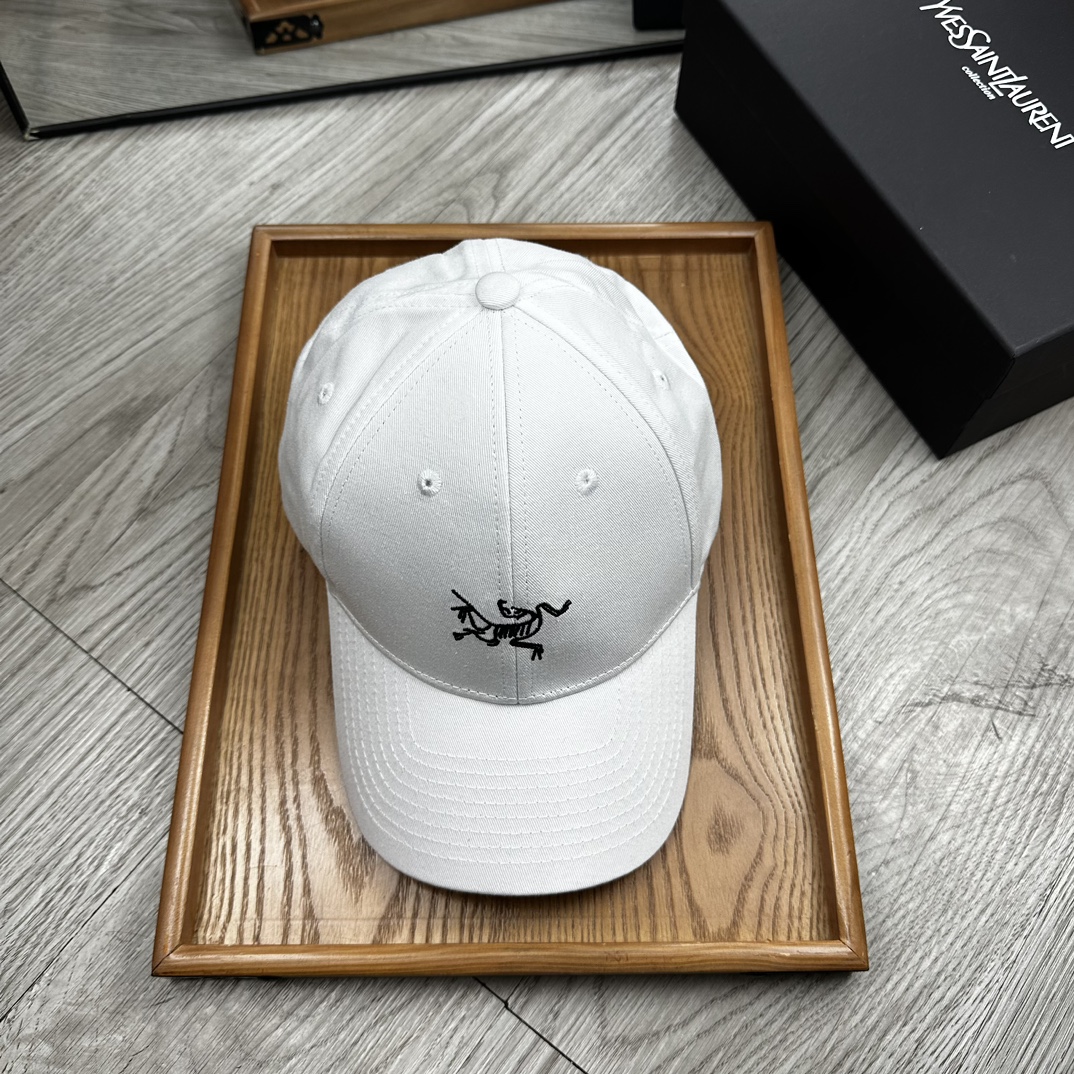 。始祖鸟。【配防尘袋】新品棒球帽！材质：纯棉！透气性好！春天挡风，夏天防晒必备单品！颜色大气！款式新颖别