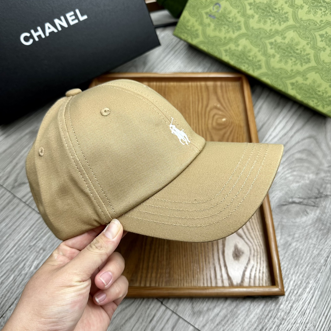 。Polo。原版11拼接包边纯棉刺绣小标鸭舌帽。【配防尘袋】细节决定品质！灰常厚实！非市面上那种薄布，软