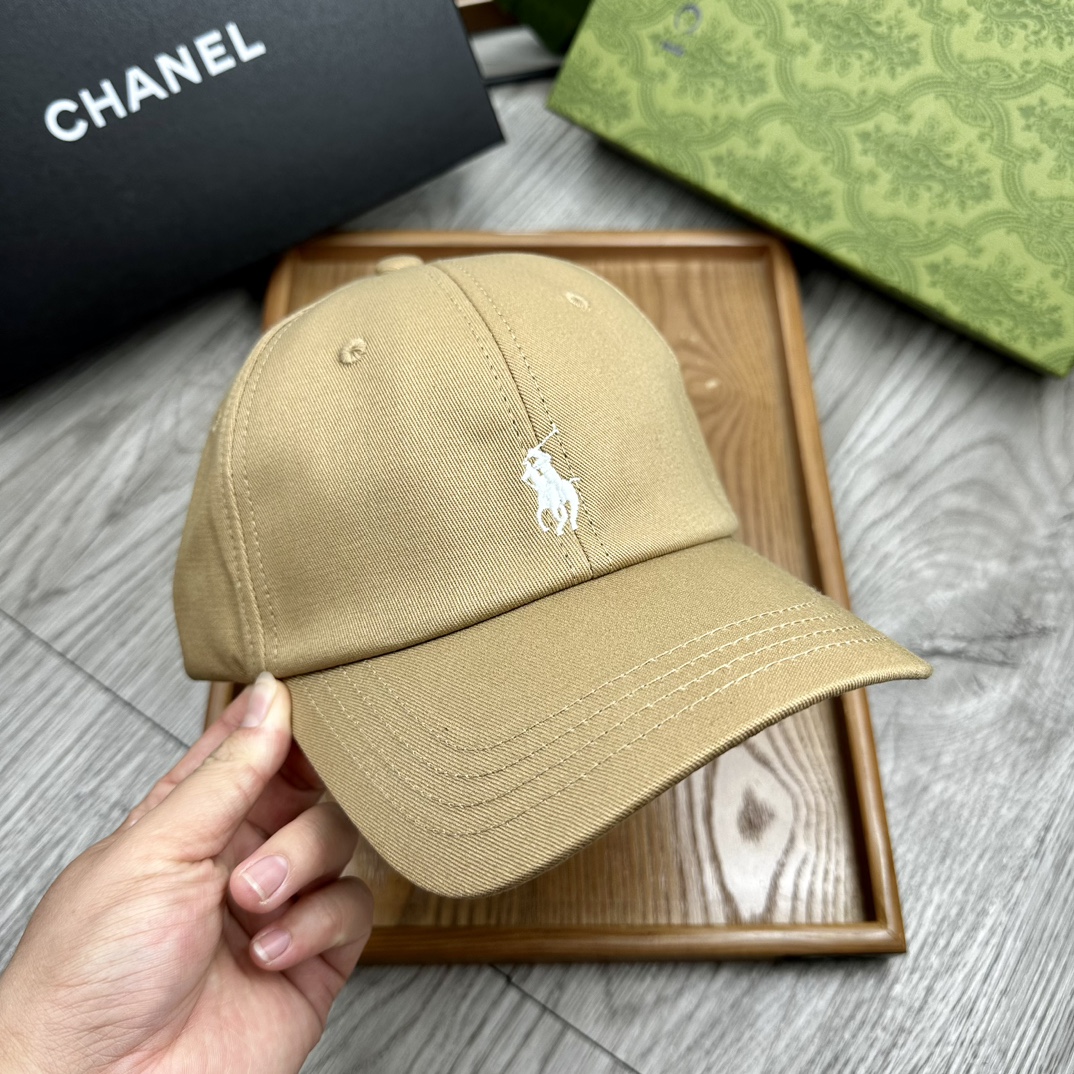 。Polo。原版11拼接包边纯棉刺绣小标鸭舌帽。【配防尘袋】细节决定品质！灰常厚实！非市面上那种薄布，软